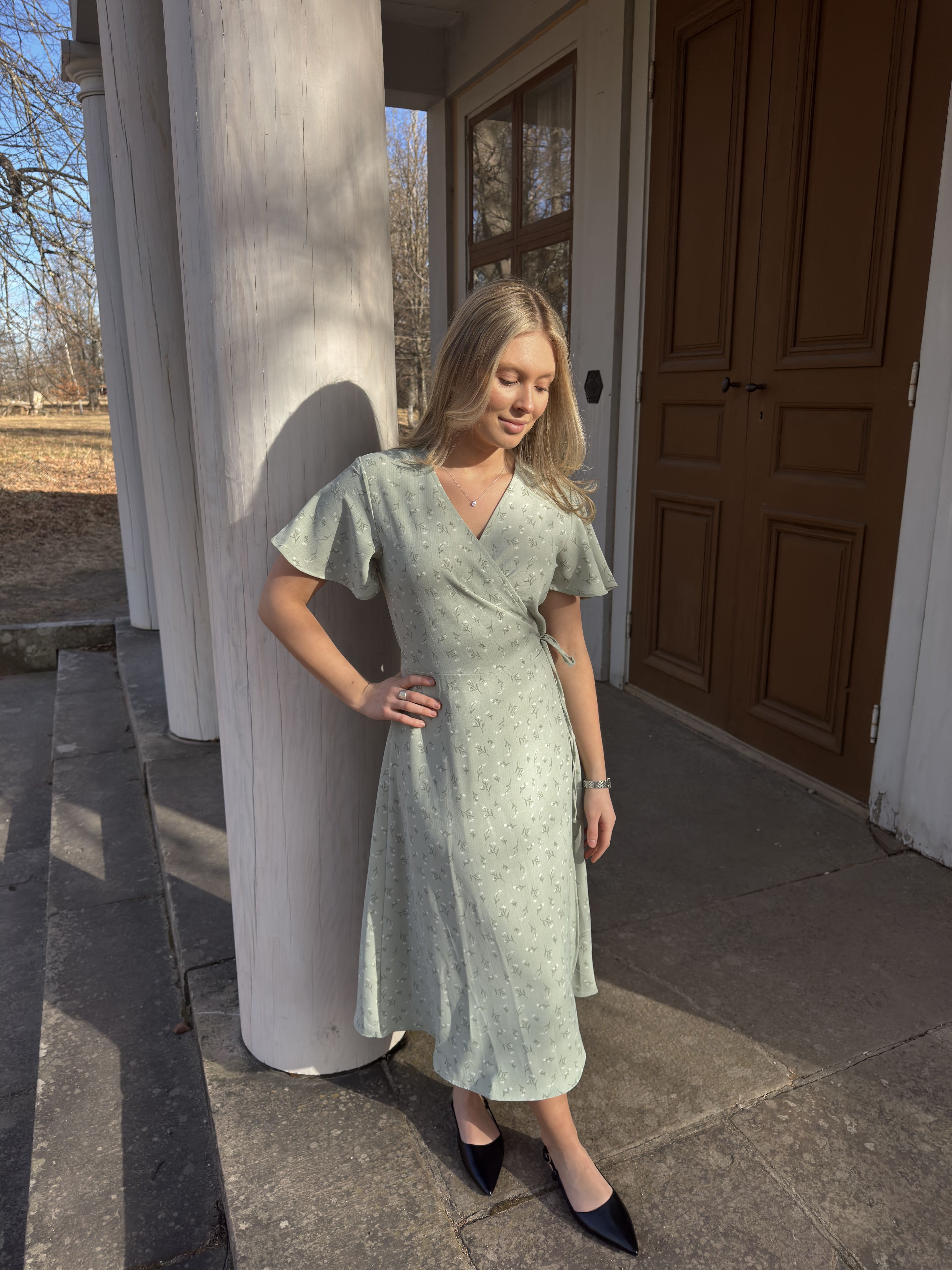 VILOVIE Midi Dress - Desert Sage